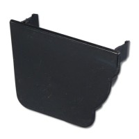 Flo Plast Ogee Gutter Stop End Internal Left Hand Black 110mm x 80mm Niagara System REN3.BL