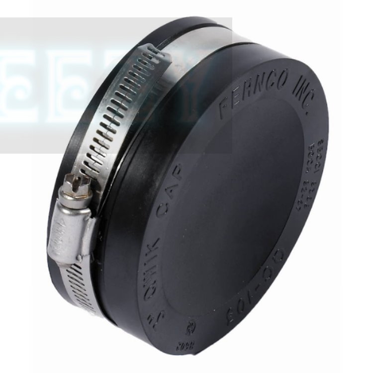 Fernco Flexible End Cap - Jubilee Clamped - 89-80mm 085C