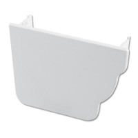 Flo Plast Ogee Gutter Stop End Internal Left Hand 110mm x 80mm White Niagara System REN3.W