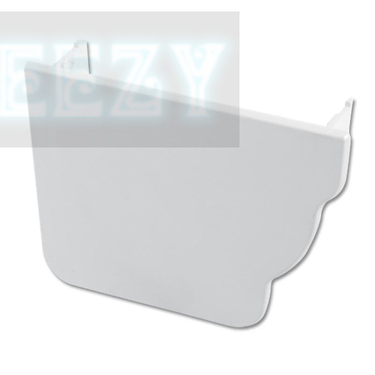 Flo Plast Ogee Gutter Stop End Internal Left Hand 110mm x 80mm White Niagara System REN3.W