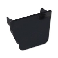 Flo Plast Ogee Gutter Stop End Internal Right Hand Black 110mm x 80mm Niagara System REN4.BL