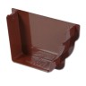 Flo Plast Ogee Gutter Stop End Internal Right Hand 110mm x 80mm Brown REN4.BR