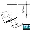OSMA 4T826 61MM SQUARE OFFSET BEND - SPIGOT