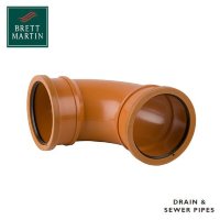 Brett Martin B4031 Underground Soil 110mm 87.5 Degree Double Socket Bend