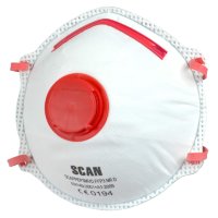 Scan PPEP3MVD FFP3 Moulded Disposable Valved Masks (Pack of 2)