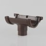 Brett Martin Running Outlet for 112mm Roundstyle half-round Gutter system BLACK, BROWN or WHITE