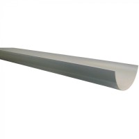 RL601g GREY Polypipe 150MM X4 Metre Half Round Industrial Gutter length
