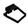 Pack of 3 x Marshall Tufflex RWSC3 Square 65mm Single Fix Down Pipe Clip Flush