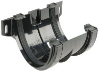 Hunter R608B Joint Bracket 125mm BLACK Half Round gutter system