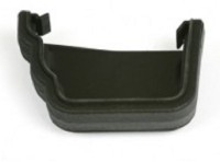 Brett Martin 106mm Cast Iron Effect OGEE Style Gutter Stop End Left Hand BR087LCI BLACK