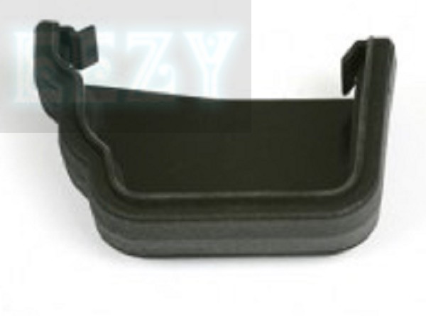 Brett Martin 106mm Cast Iron Effect OGEE Style Gutter Stop End Left Hand BR087LCI BLACK