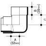 OSMA 4T862 61MM SQUARE PIPE BEND 87.5 DEG