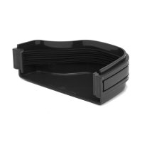 Polypipe OGEE ROG17 Extra Capacity Gutter External Stopend (Right) BLACK 130 x 70mm