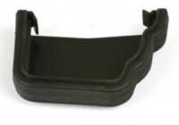 Brett Martin 106mm Cast Iron Effect OGEE Style Gutter Stop End Right Hand BR087RCI BLACK