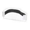 Polypipe OGEE ROG07 Extra Capacity Gutter External Stopend (Left) BLACK 130 x 70mm