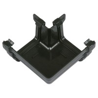 Brett Martin 106mm Cast Iron Effect OGEE Style Gutter 90 Degree Angle BR088ECI BLACK