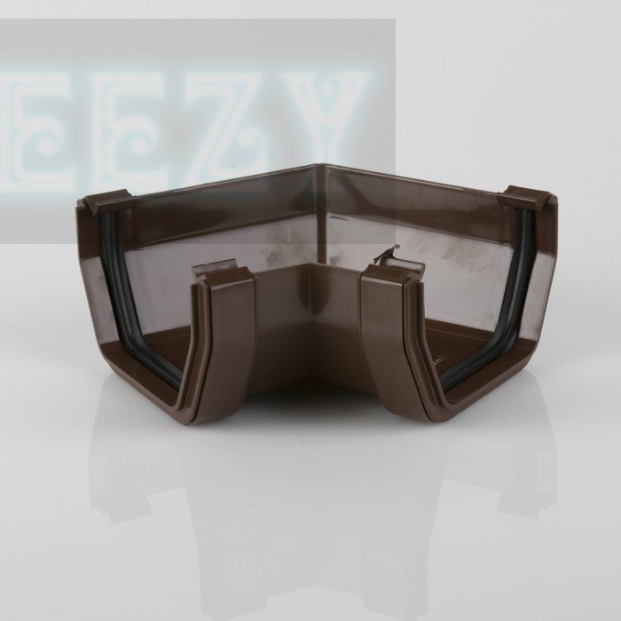 Brett Martin 120 (60) degree Angle for 114mm Squarestyle Gutter BLACK, BROWN or WHITE
