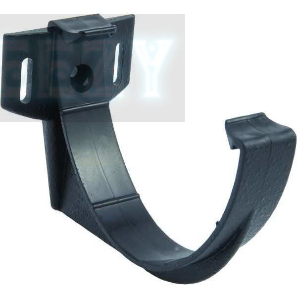 Pack of 3 x HUNTER R610  125mm Support Bracket Black HALF ROUND