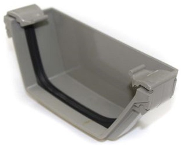 Polypipe (ex-Geberit) Terrain Corniche Square Gutter System 2255.5 Short Stop End