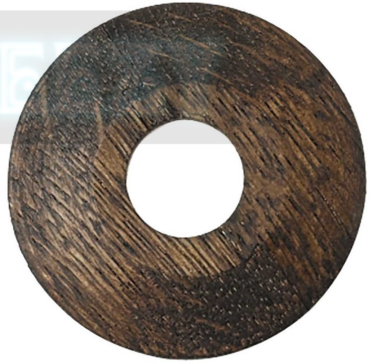 Pack of 2 x (Dark) Solid Oak Pipe covers