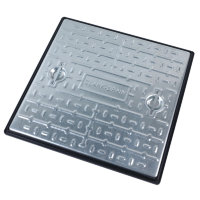 ClarkDrain PC7CG 600 x 600 x 10T GPW Galv Steel Solid Top Manhole Cover
