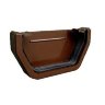 Marshall Tufflex Squareline Gutter 114mm External Stop End RWSE1