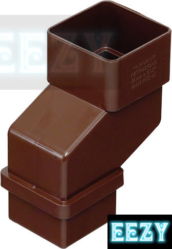 Marley RNE1 65mm Square Offset Bend: Socket/Spigot 50mm