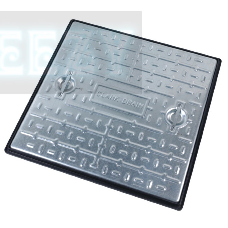 ClarkDrain PC7BG 600 x 600 x 5T GPW Galv Steel Solid Top Manhole Cover
