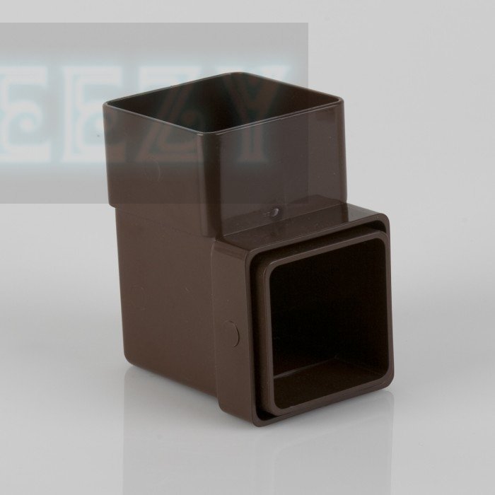 Brett Martin 92.5 (87.5) degree Downpipe Bend for 65mm square downpipe system BLACK, BROWN or WHITE