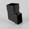 Brett Martin 112.5 (67.5) degree SHOE  for 65mm square downpipe system BLACK, BROWN or WHITE