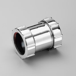 Multikwik (Marley) Chrome Waste Compression Straight Coupling 32/40mm Polypropylene