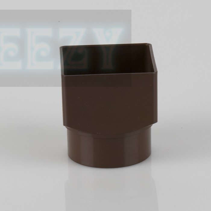 Brett Martin 65mm Square to 68mm Round downpipe adaptor BLACK, BROWN or WHITE