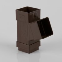 Brett Martin 112.5 (67.5) degree Y BRANCH  for 65mm square downpipe system BLACK, BROWN or WHITE