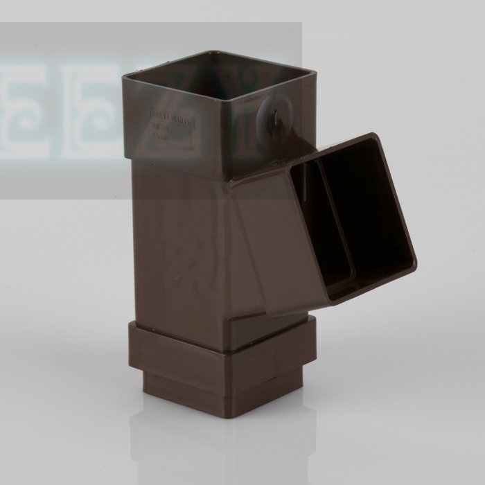 Brett Martin 112.5 (67.5) degree Y BRANCH  for 65mm square downpipe system BLACK, BROWN or WHITE