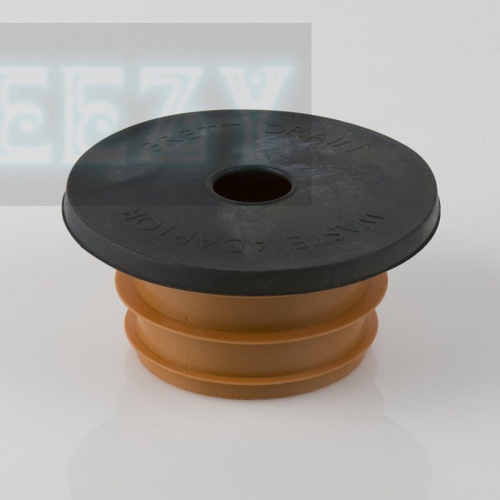 Brett Martin B4801 Universal Waste Pipe Adaptor for 68mm Round or 65mm Square (Fits into Round 68mm Pipe)
