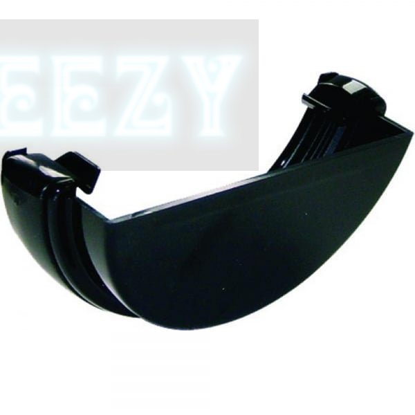 FLOPLAST RE1 112mm Half Round Gutter External Stop End