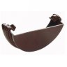 FLOPLAST RE1 112mm Half Round Gutter External Stop End