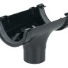 FLOPLAST RO1 112mm Half Round Gutter Running Outlet