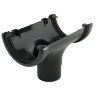 FLOPLAST RO1 112mm Half Round Gutter Running Outlet