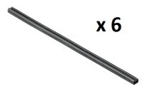 Pack of 6 (SIX) x Marley 10mm Gutter Seals RNG50 for Clipmaster or Flowline guttering system