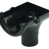 FLOPLAST RO2 112mm Half Round Gutter Stop End Outlet