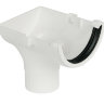 FLOPLAST RO2 112mm Half Round Gutter Stop End Outlet