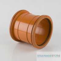Brett Martin 110mm Double Socket PVC (BS) Slip Coupler B5001/S BROWN