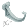 Pack of 3 x Terrain Crescent 2152.4 Fascia Brackets 112mm half round guttering system BLACK, BROWN, GREY or WHITE