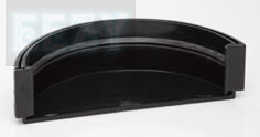 Polypipe RL607 150mm half round gutter External Stop End