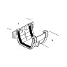 Marley Regency R908 125mm Union Bracket/ Joint for Modern OGEE Style Gutter 