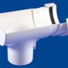 Terrain Crescent Stop End Outlet for 112mm half round guttering system 2157.4.25 BLACK, BROWN, GREY or WHITE