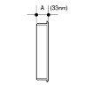 6T610 OSMA Roofline 150MM GUTTER STOPEND - INT