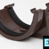 Polypipe RR102 Union Bracket for 112mm half round guttering system 