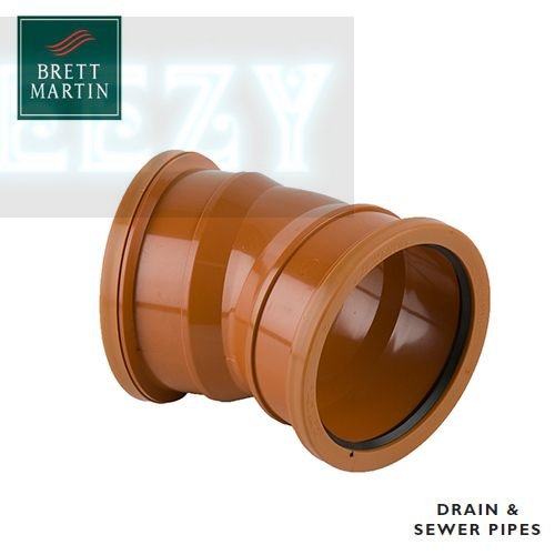 Brett Martin B4051 Underground Soil 110mm 22.5 Degree Double Socket Bend